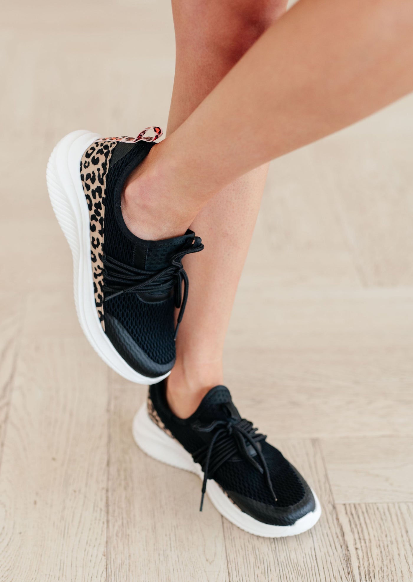 Black Leopard Sneakers from Corky's