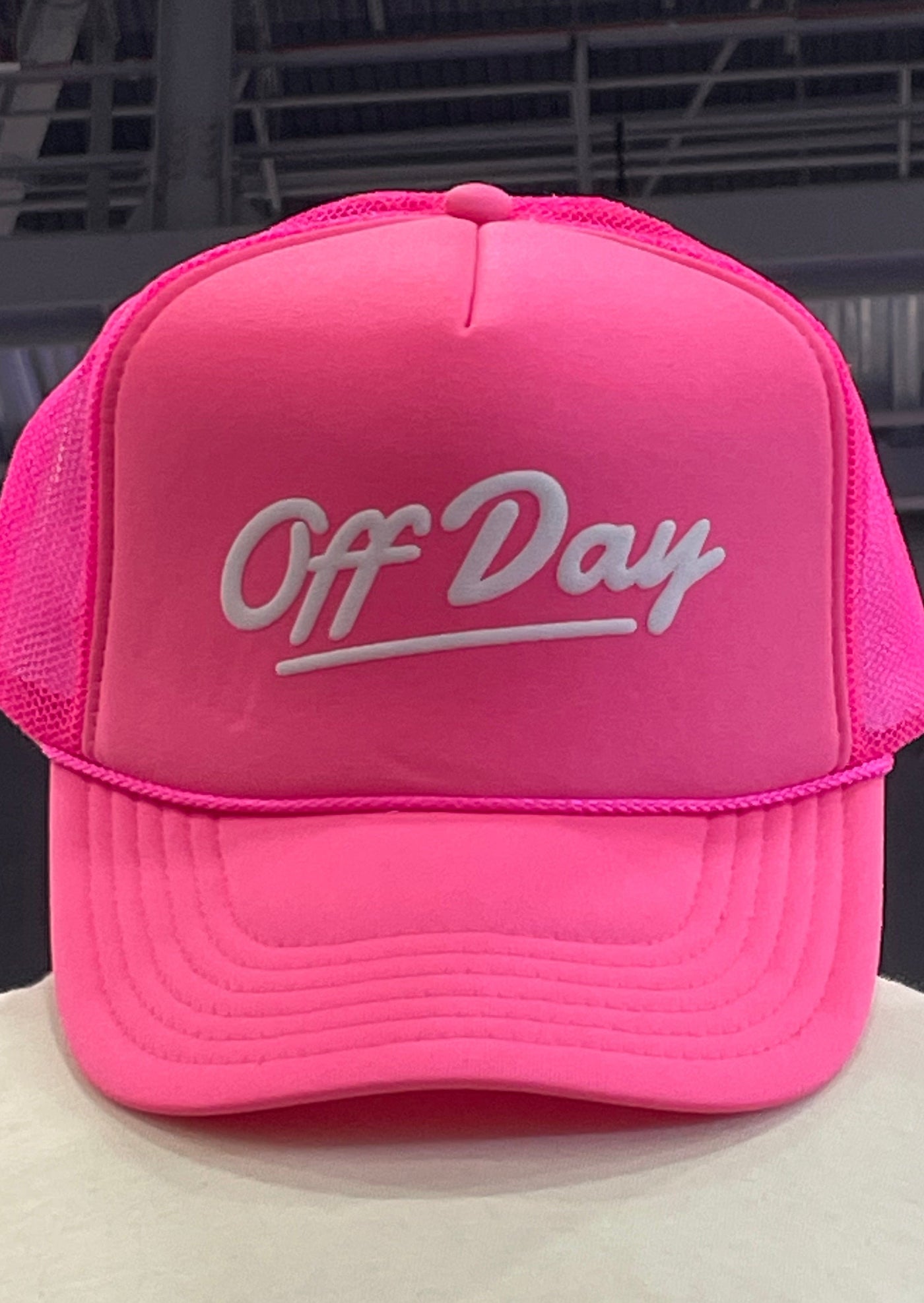 Off Day Neon Pink Trucker Hat