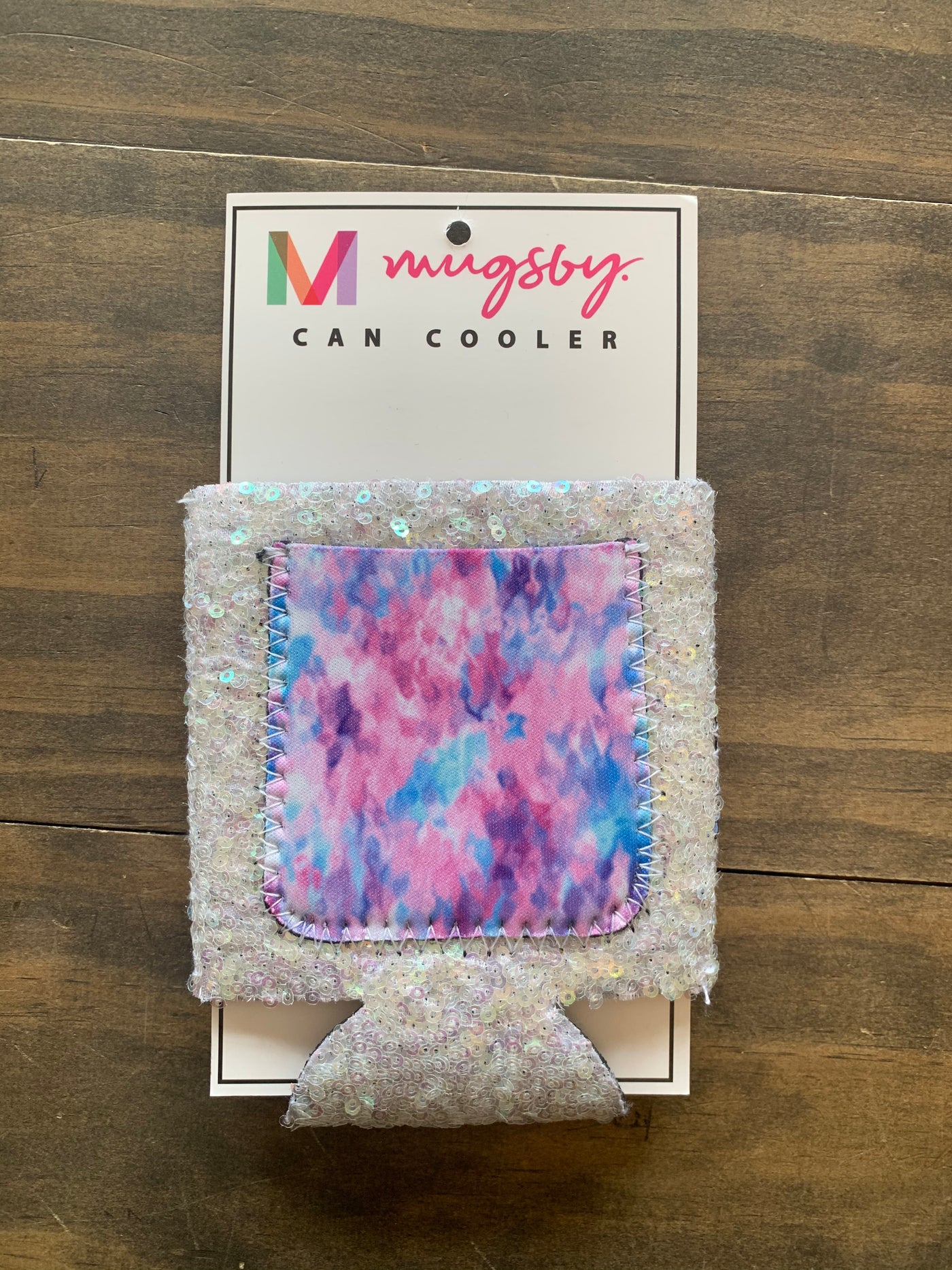 Abstract Sequin Can Cooler