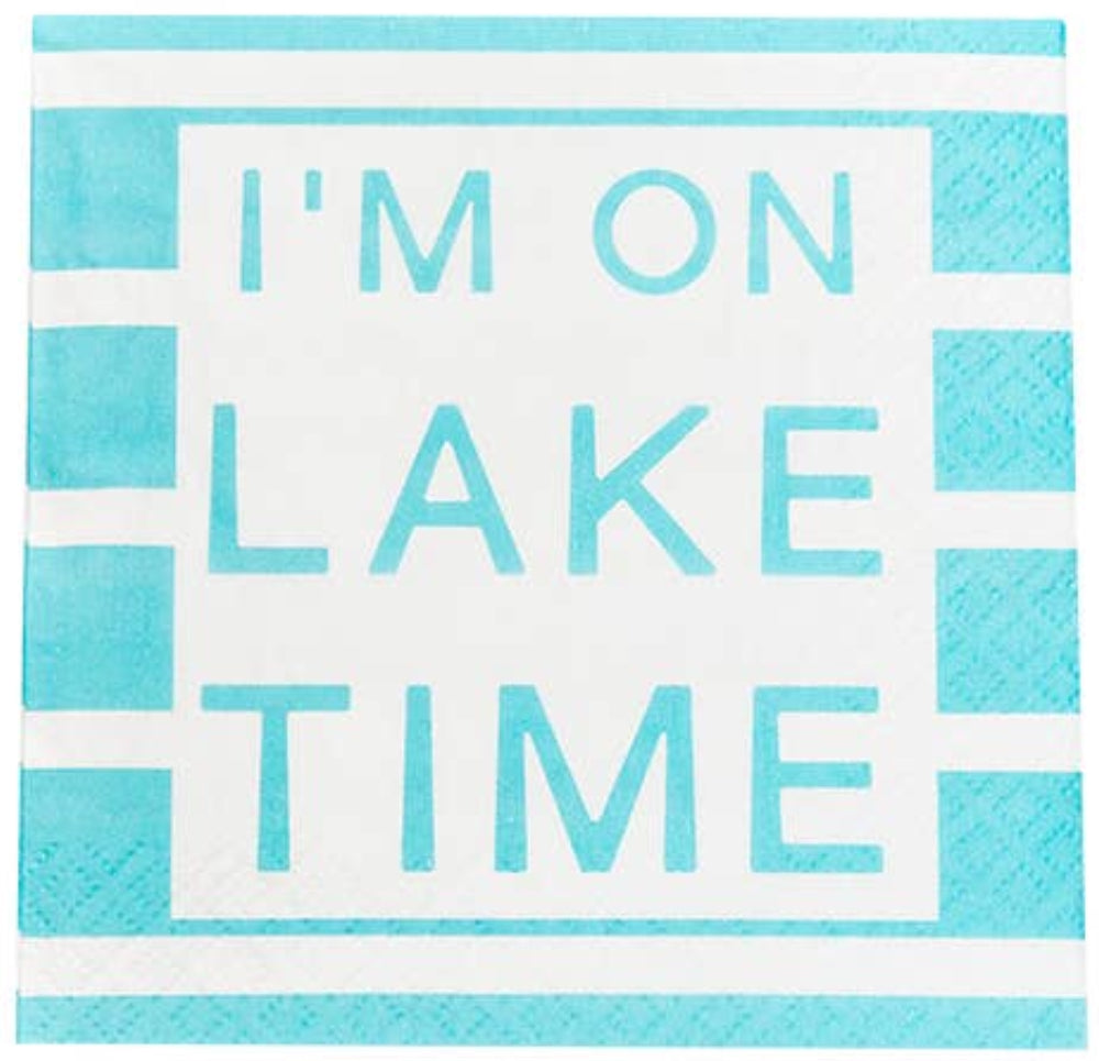 I'm On Lake Time “Beverage Napkins” – Meraki Boutique