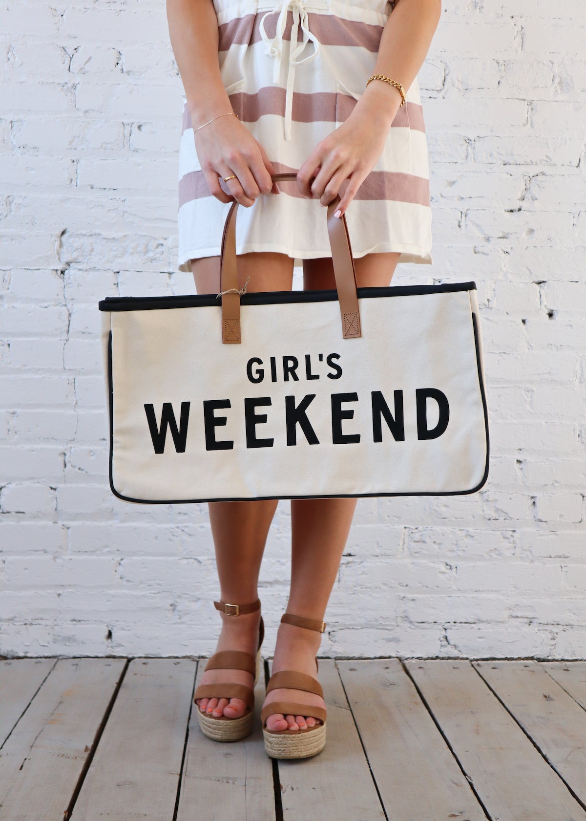Girl's Weekend Canvas Tote