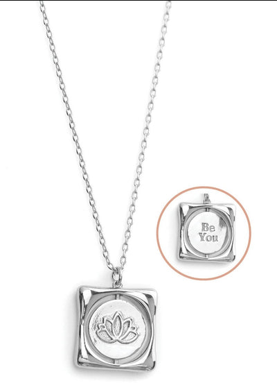 Silver Be You Necklace