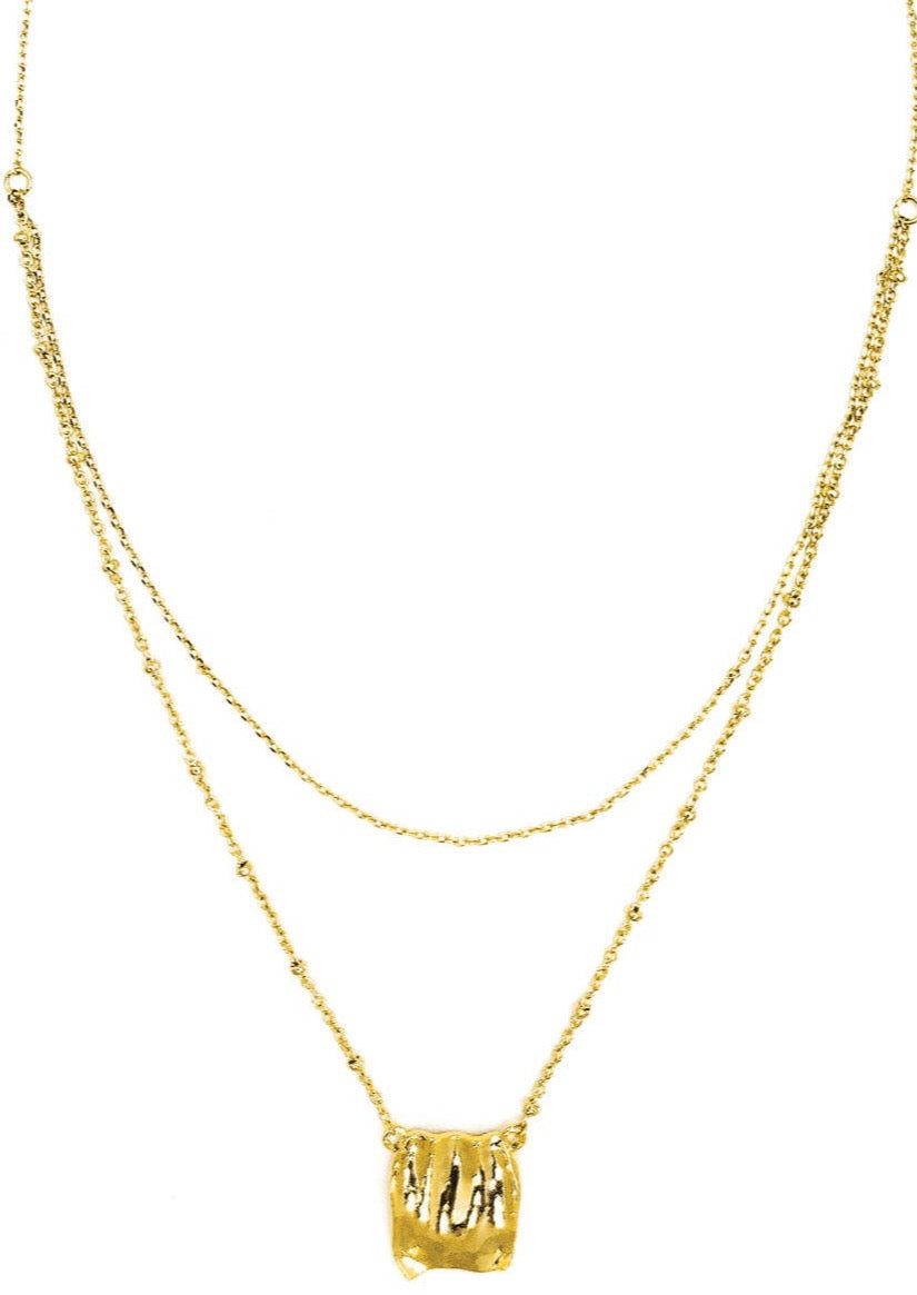 Gold Double Layer Necklace