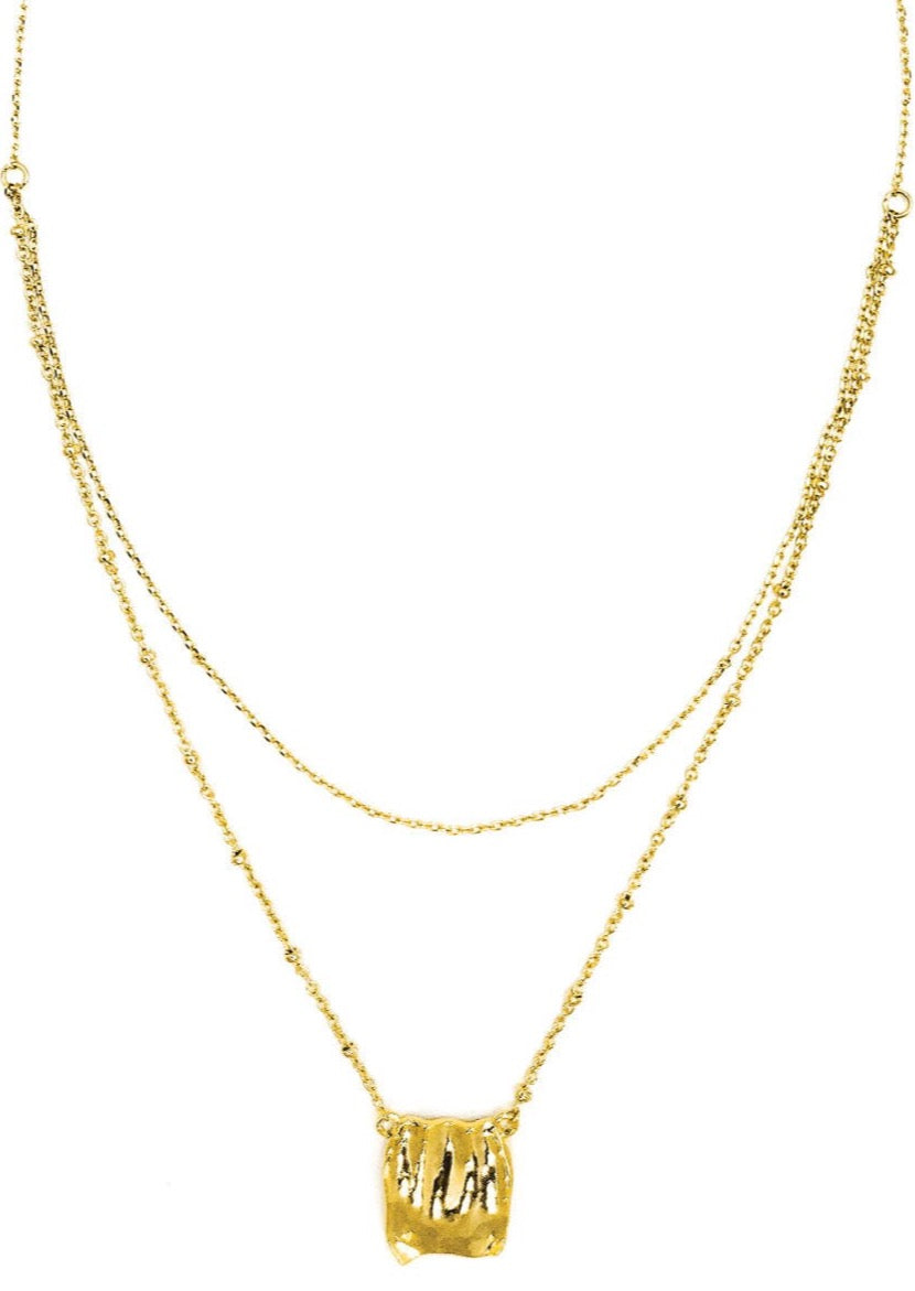 Gold Double Layer Necklace