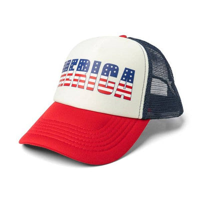 Pacific Brim Foam Trucker Hats Open Stock: Merica