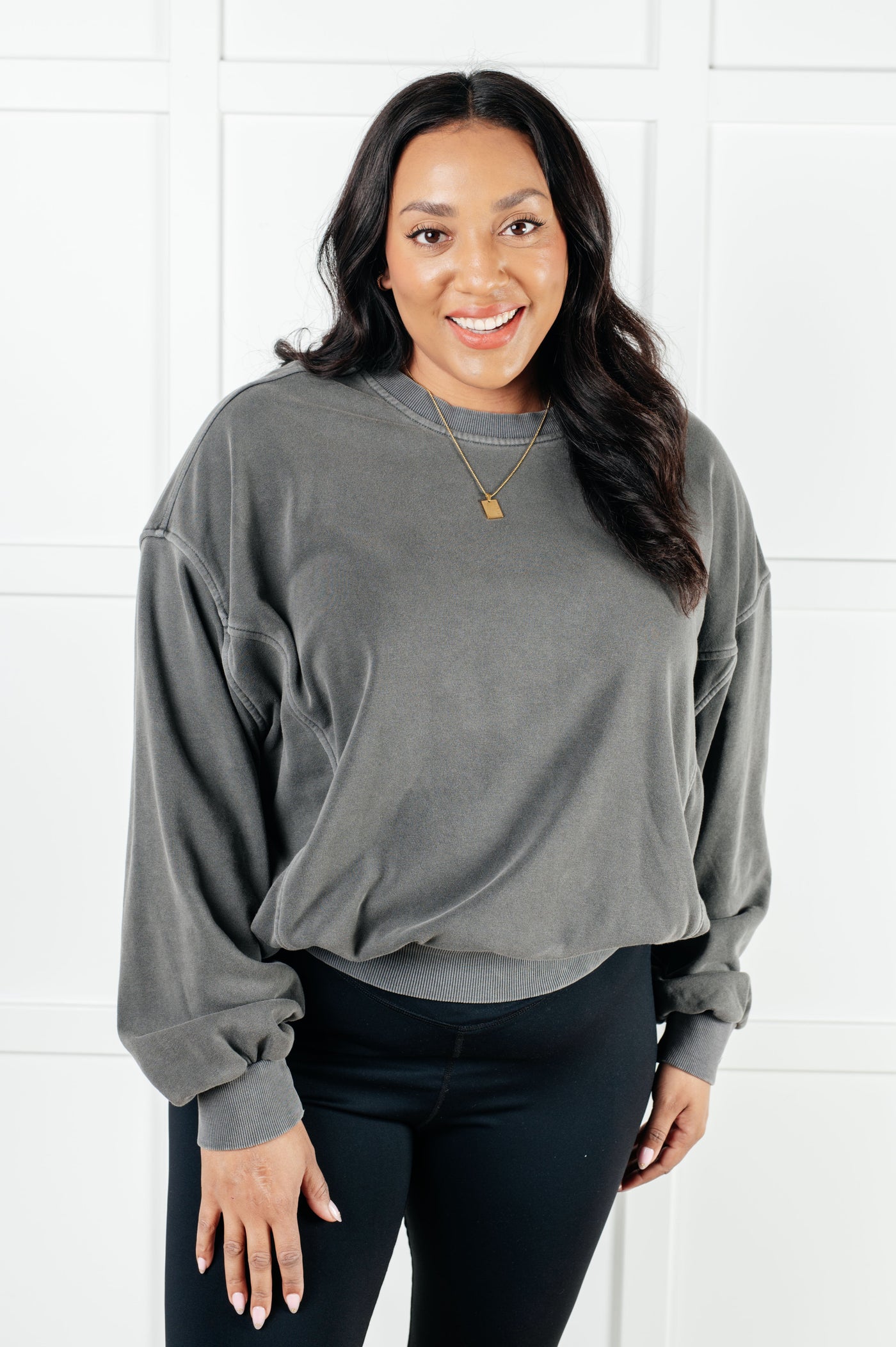 Comfort for days Pullover in Ash Black