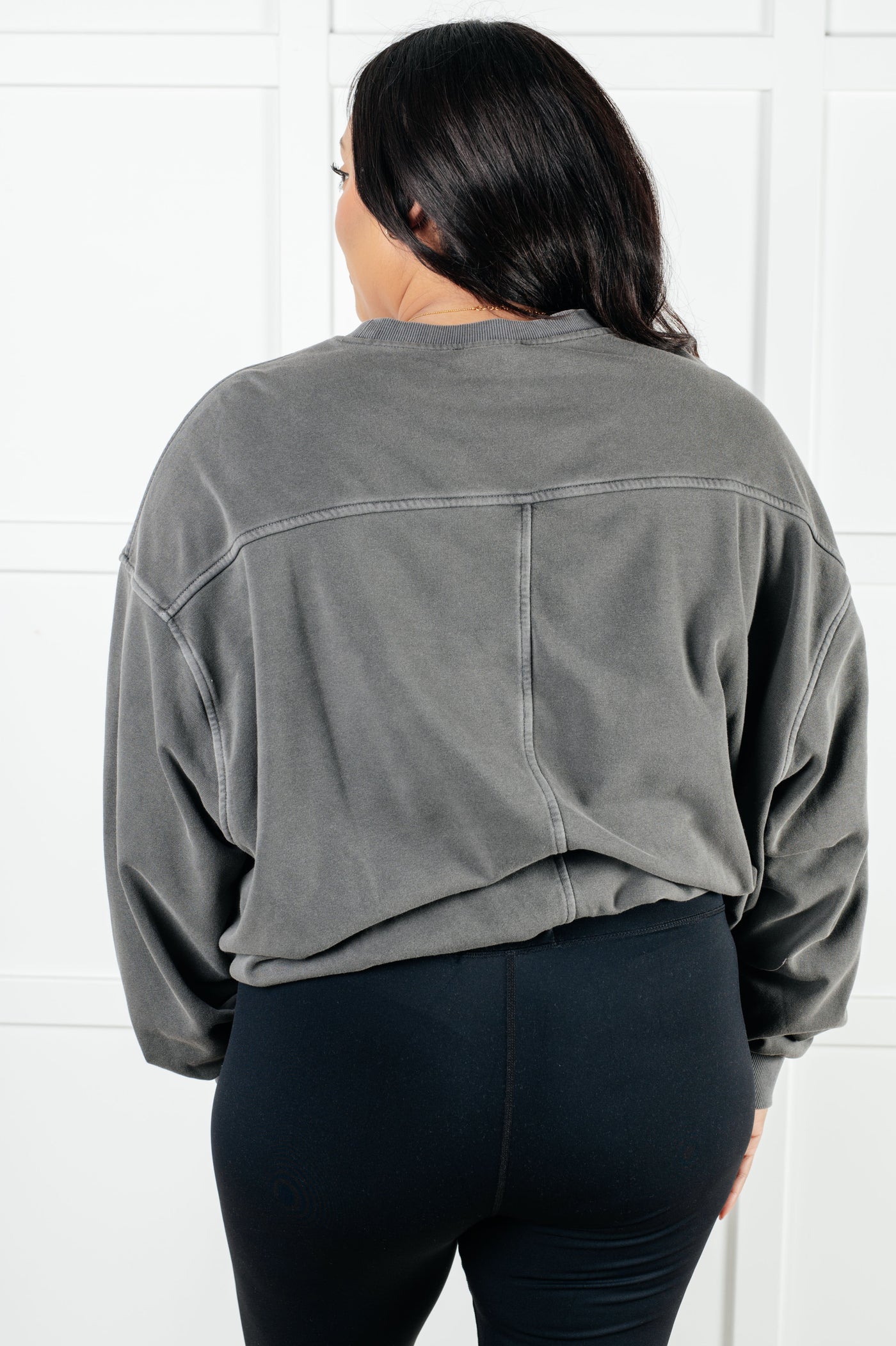 Comfort for days Pullover in Ash Black