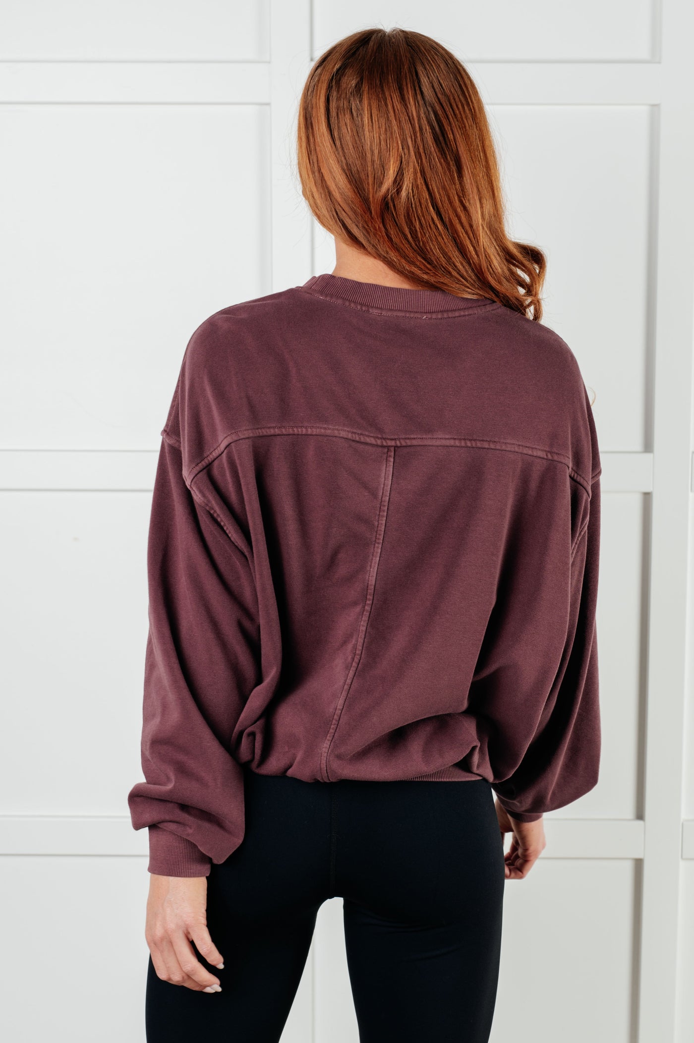 Comfort for days Pullover in Eggplant