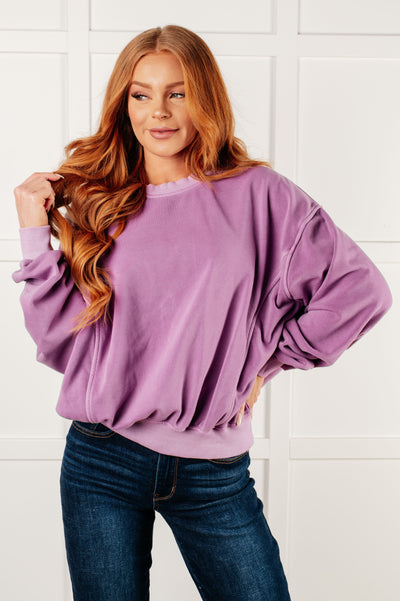 Comfort for Days Pullover in Violet