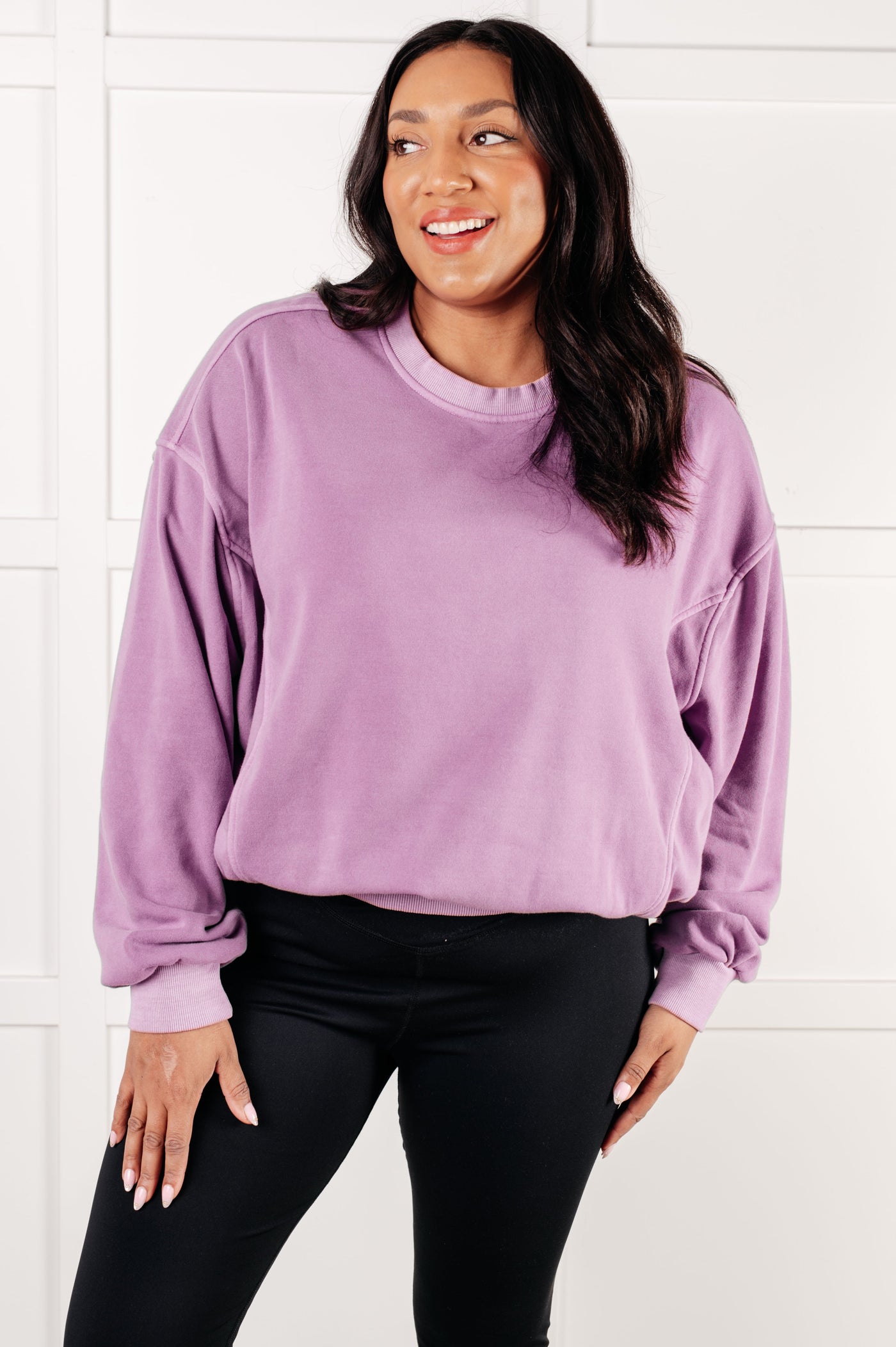 Comfort for Days Pullover in Violet