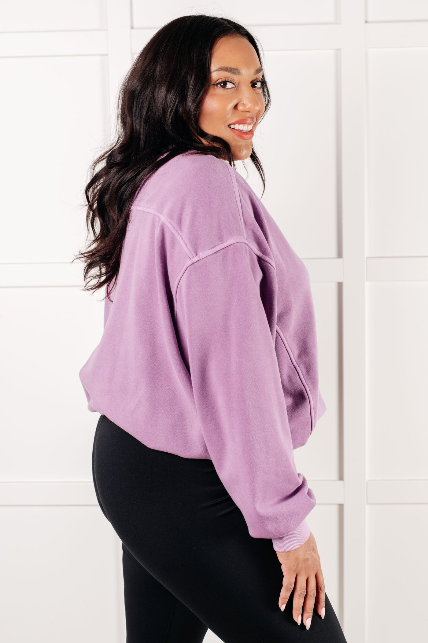 Comfort for Days Pullover in Violet