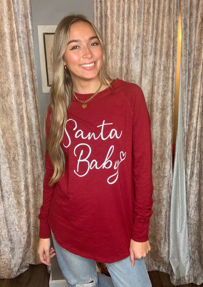 Santa Baby Graphic Long Sleeve T-Shirt
