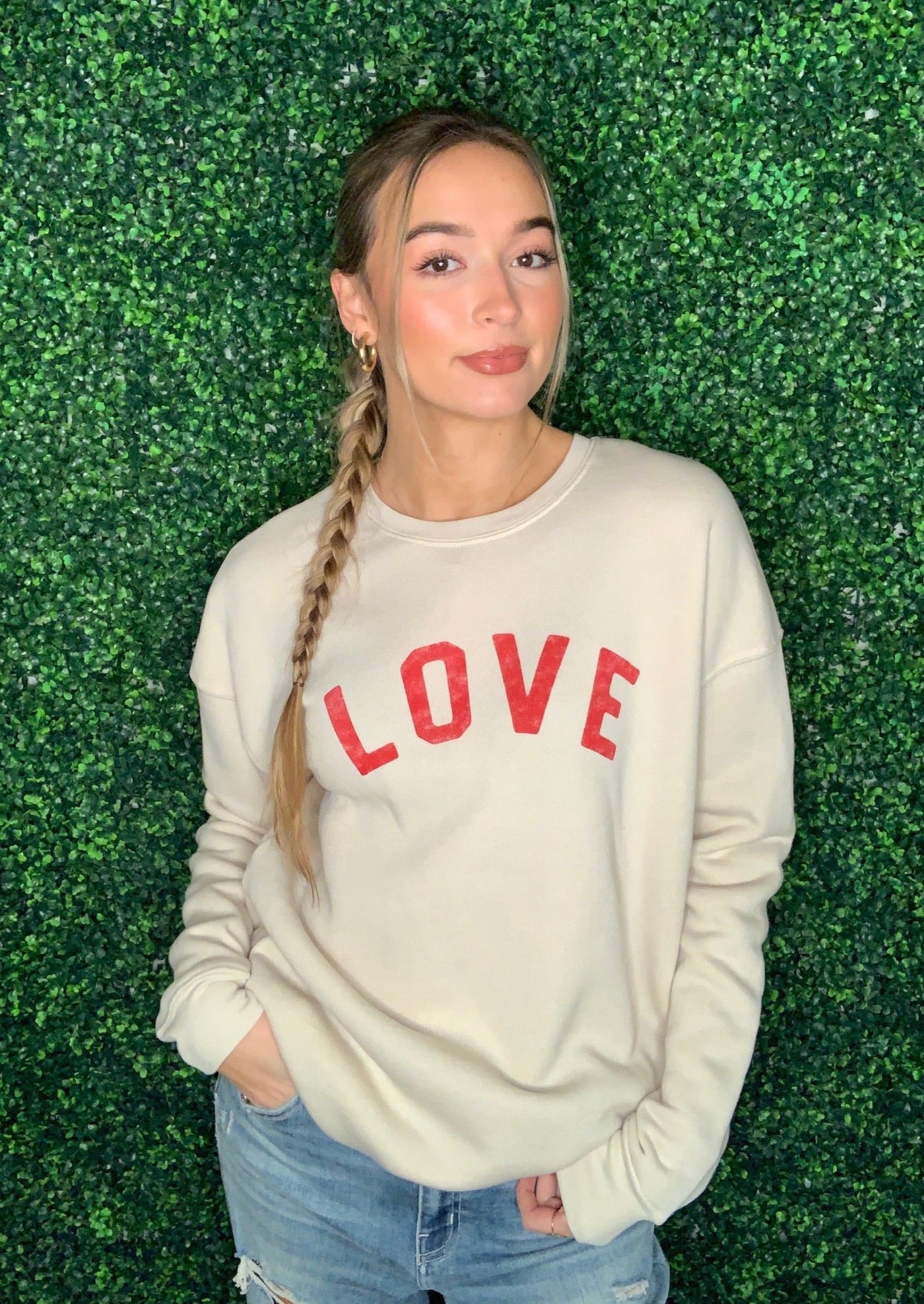 Comfy Love Graphic Sweatshirt