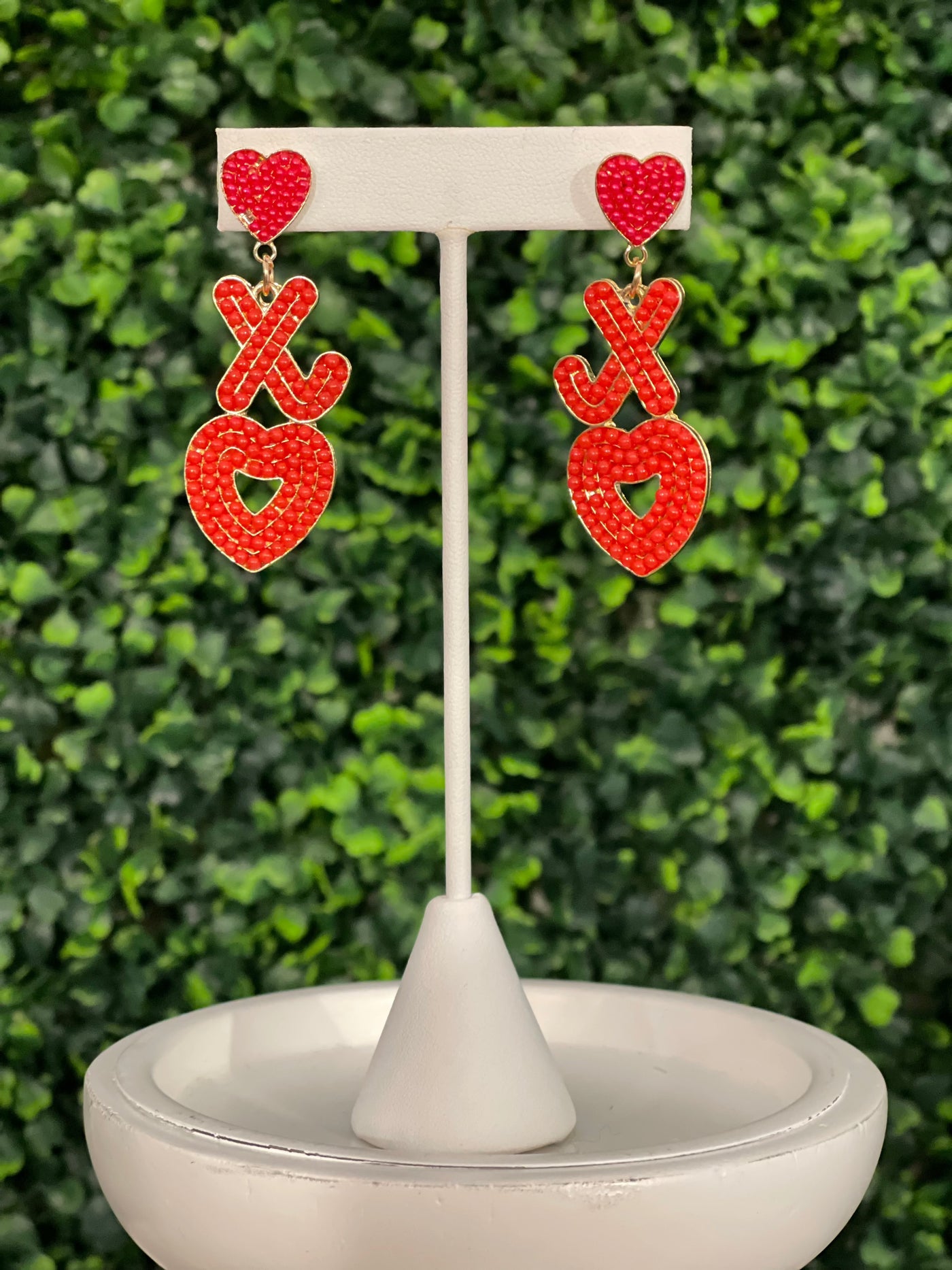 XO Beaded Earrings – Meraki Boutique