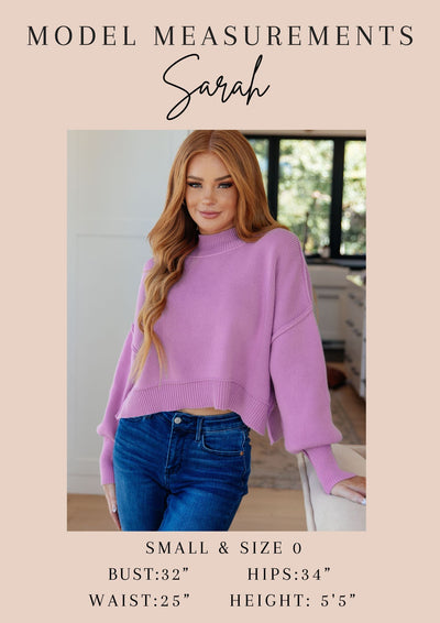 Comfort for Days Pullover in Violet