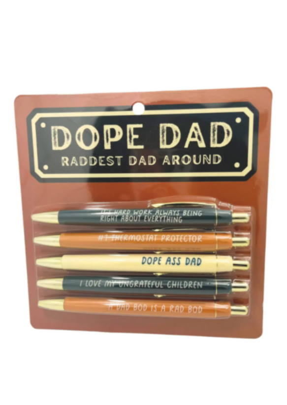 Dope Dad Funny Pen Set
