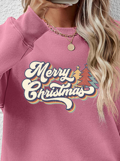 Merry Christmas Round Neck Sweatshirt
