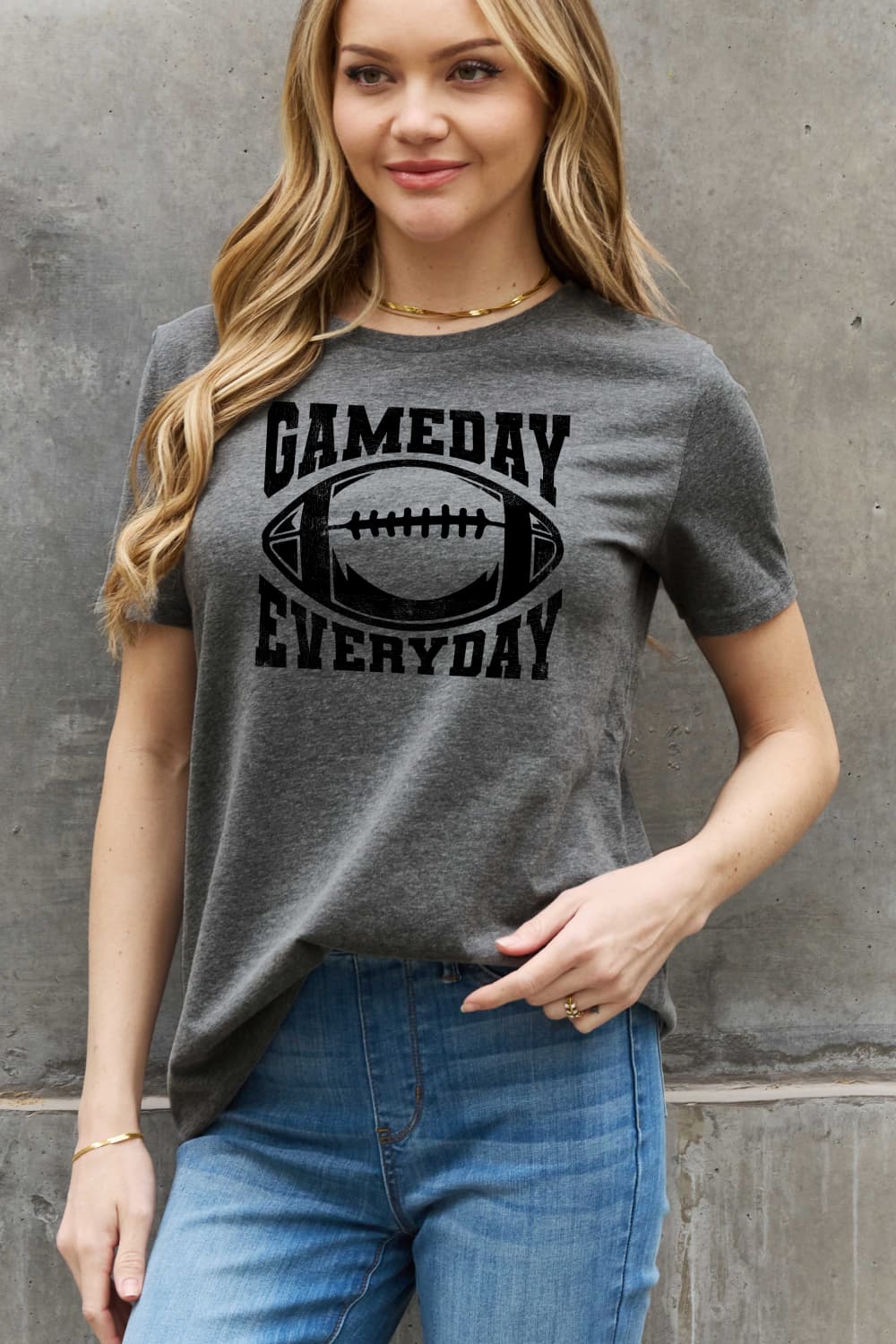 Simply Love Full Size GAMEDAY EVERYDAY Graphic Cotton Tee