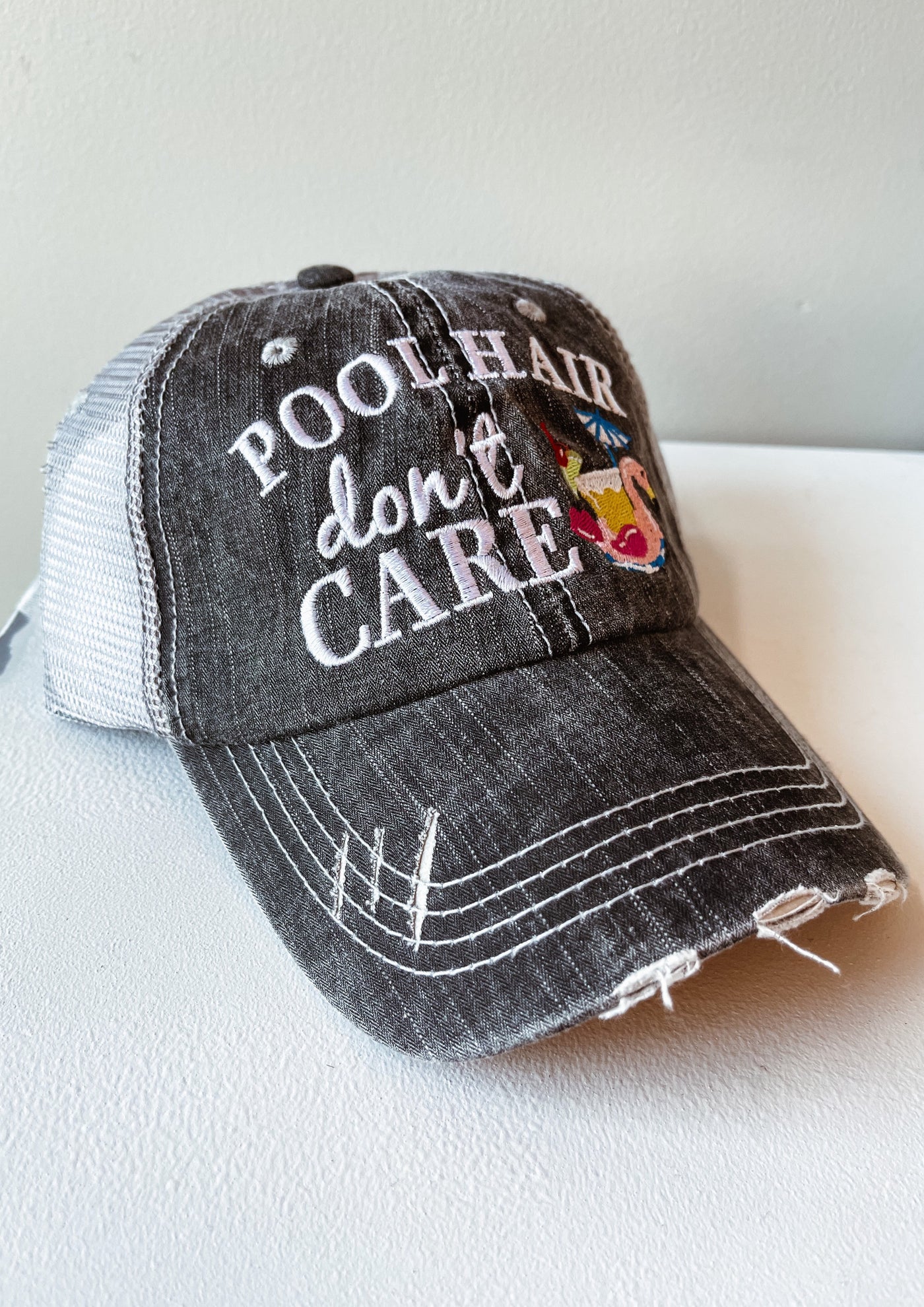 "Pool Hair Don't Care" Hat