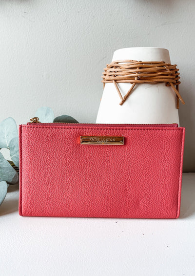Alison Fold Out Purse Wallet (Coral)