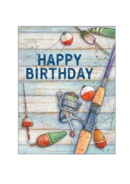 Birthday card - Fishing Pole