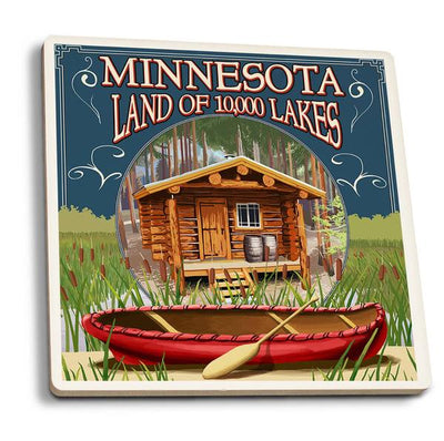 Minnesota Ceramic Coasters
