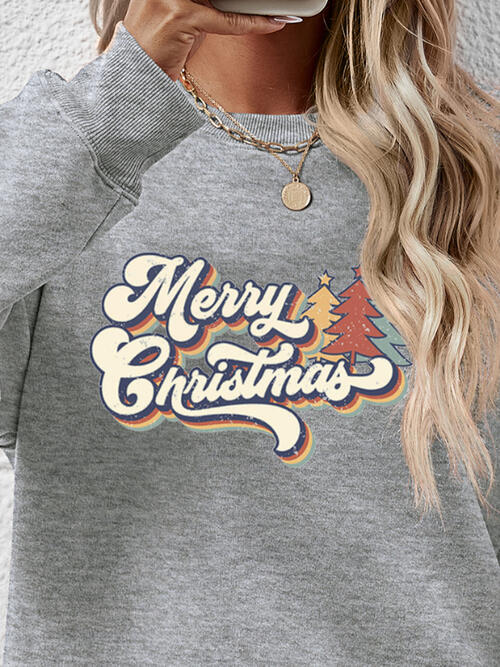 Merry Christmas Round Neck Sweatshirt