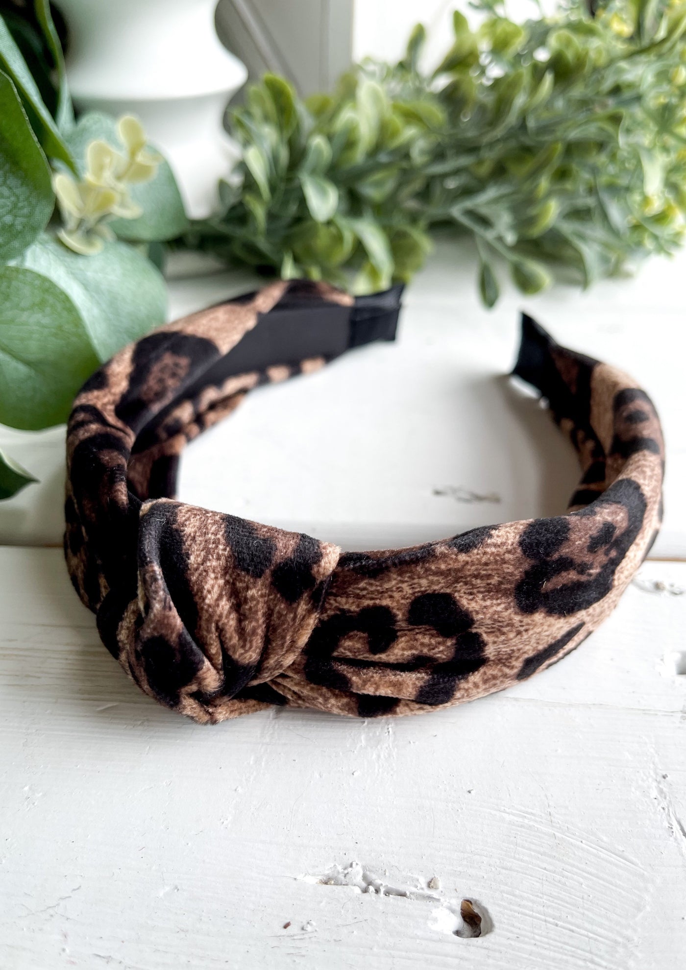 Velvet Cheetah Headband