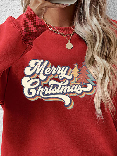 Merry Christmas Round Neck Sweatshirt