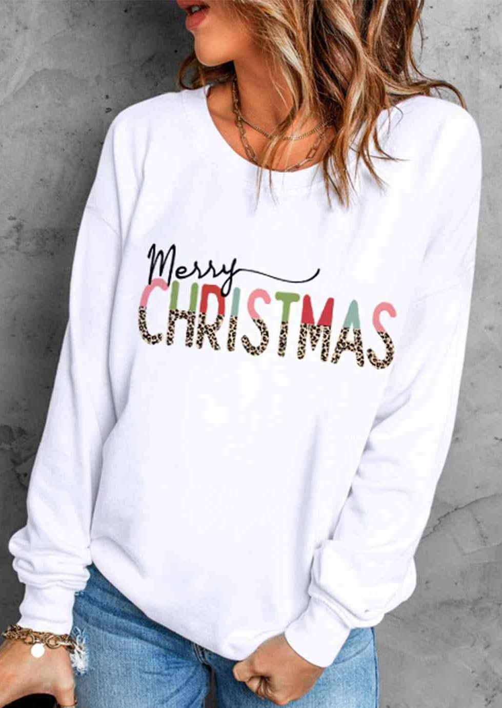 Merry Christmas Graphic Sweatshirt