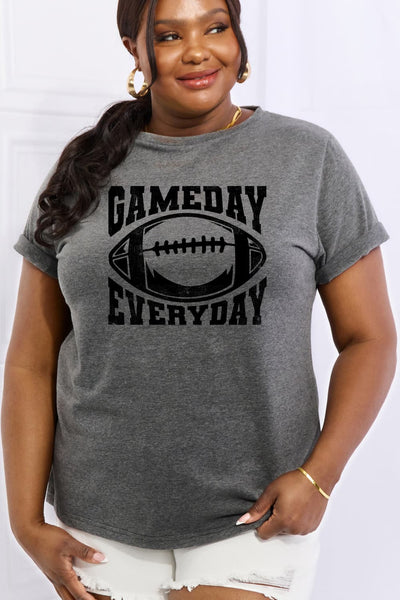Simply Love Full Size GAMEDAY EVERYDAY Graphic Cotton Tee