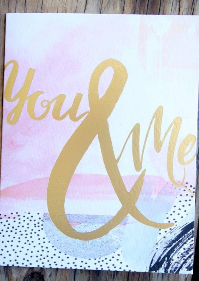 You and Me Love Card