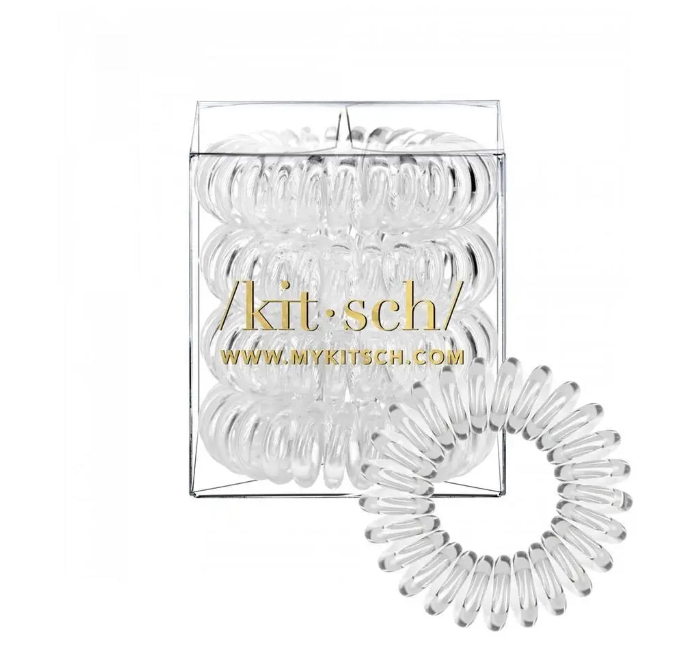 Transparent Hair Coils - Pack of 4