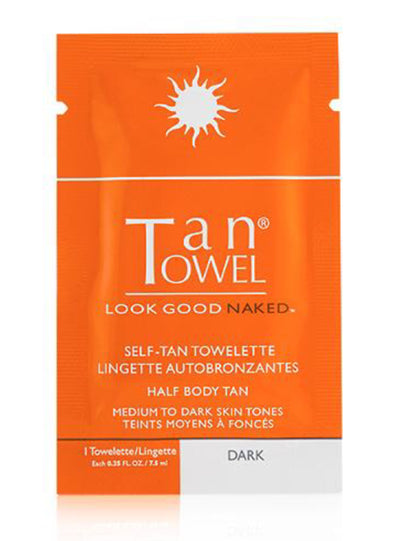 Single Tan Towel Half Body