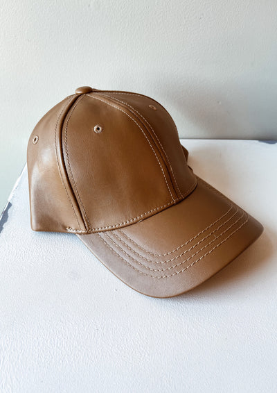 Faux Leather Hat