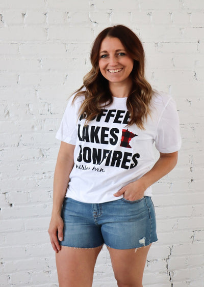 Coffee, Lakes, Bonfires T-Shirt