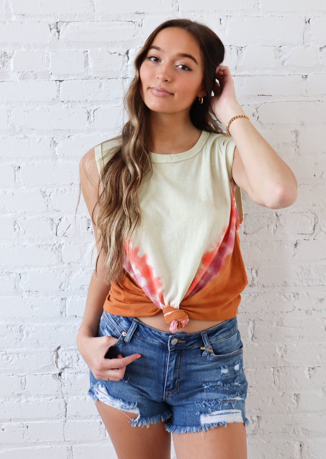 Blank Paige Tie Die Tank from Bytogether