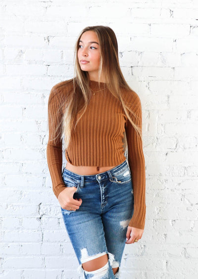 Twisted Mock Neck sweater