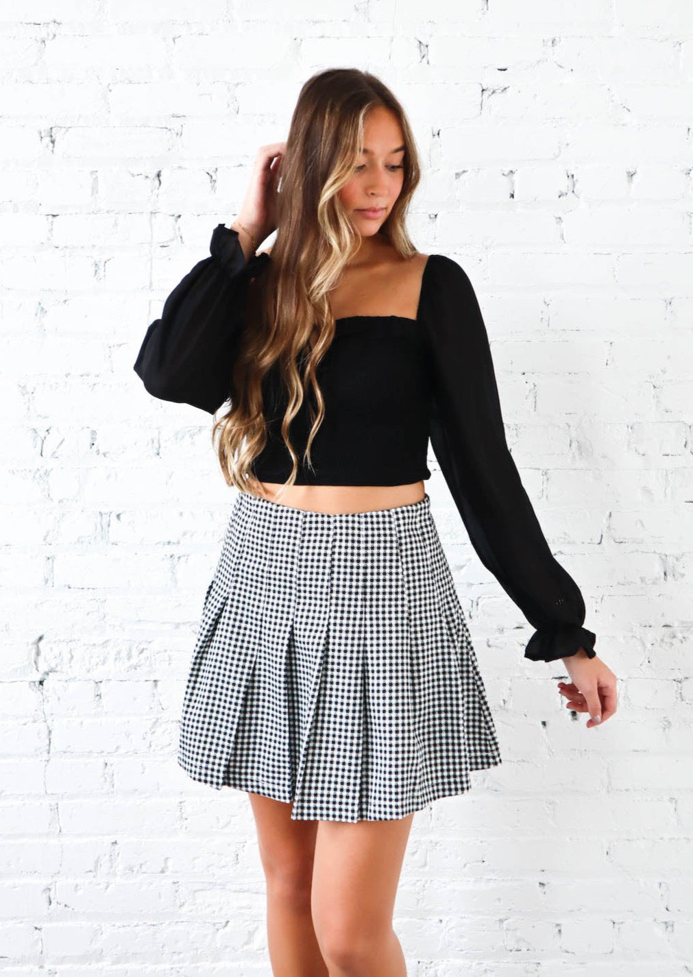 Catch a Ride Pleated Skirt