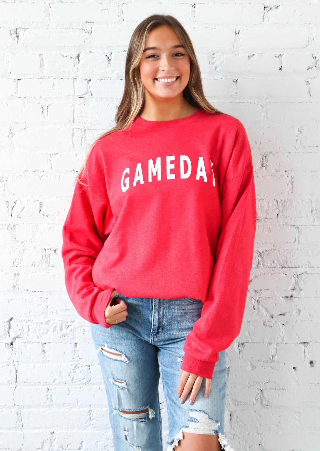 Gameday Crewneck Sweatshirt - Red