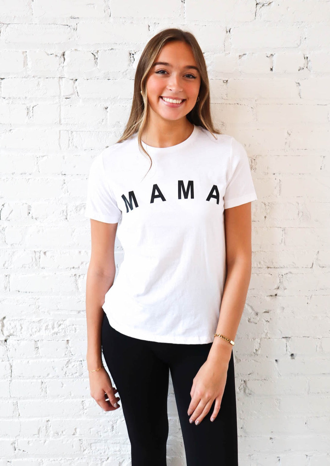 Mama Graphic Tee - White