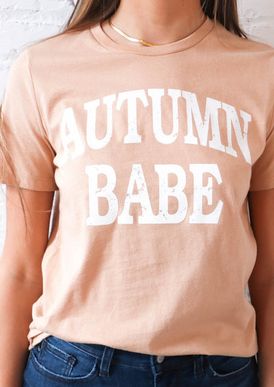 Autumn Babe Tee - Tan