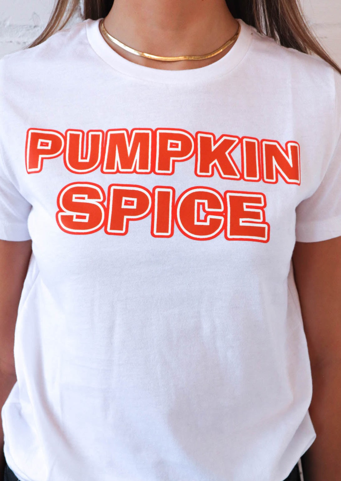 Pumpkin Spice Tee - White