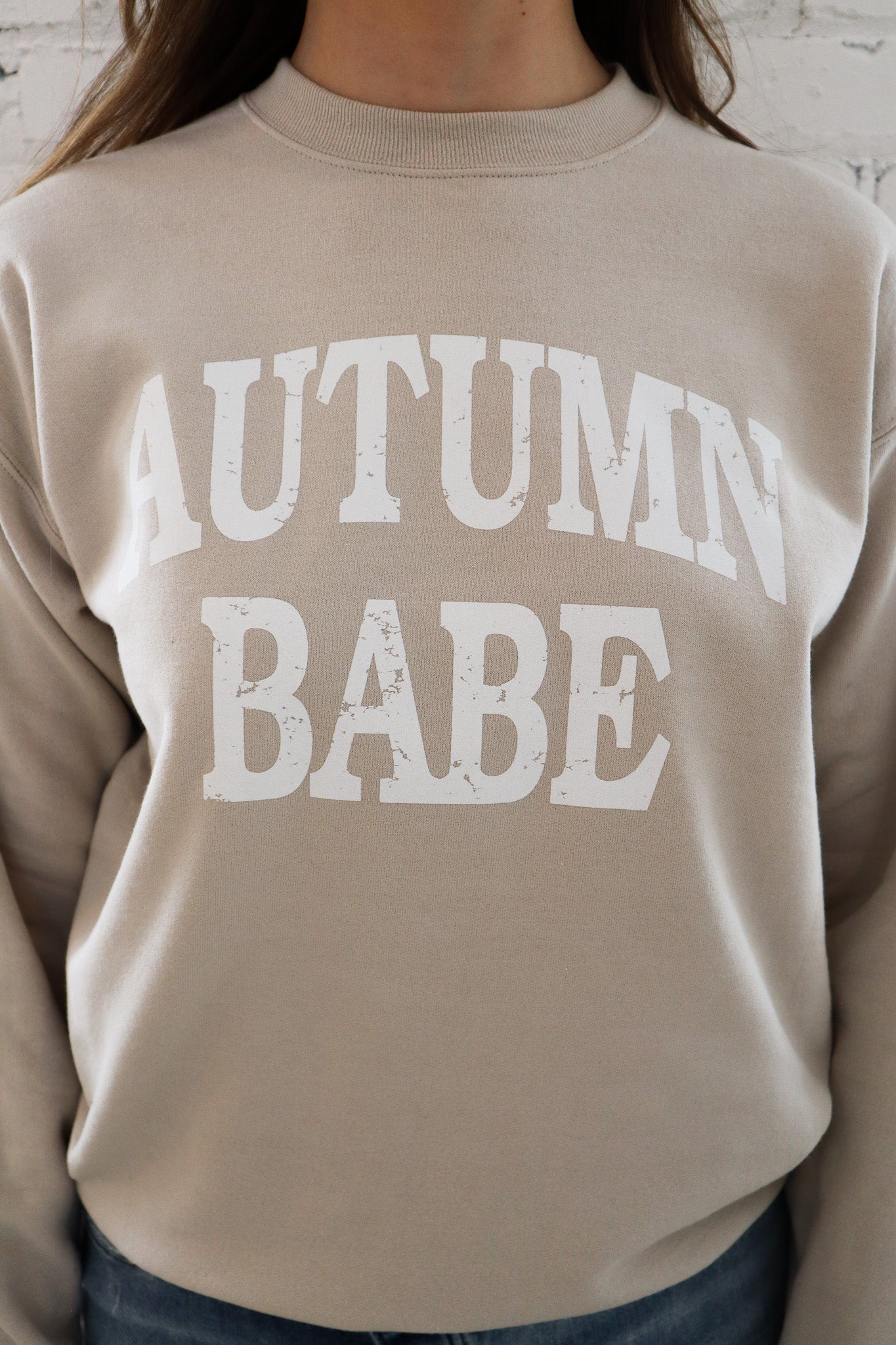 Autumn Babe Crewneck - Tan
