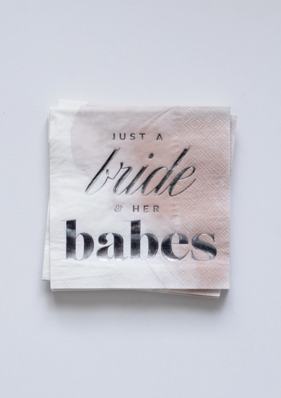 A Bride and Her Babes Napkins