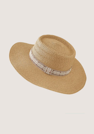 Boating Tribal Hat in Natural