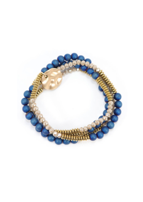 Lila Babe Druzy - Blueberry (Bracelet or Necklace)