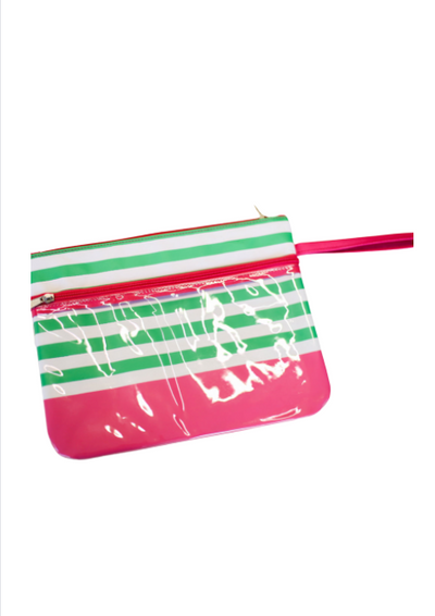 Flamingo Stripe Wet/Dry Bag