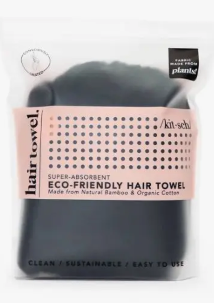 Quick Dry Hair Towel - Eco Black
