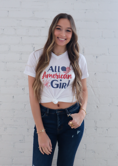 All American Girl Fourth of July Tee